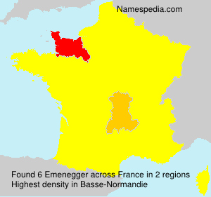 Surname Emenegger in France Surname Emenegger in France