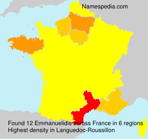 Surname Emmanuelidis in France
