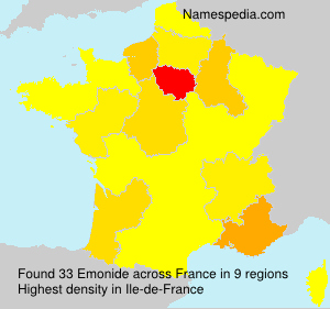 Surname Emonide in France Surname Emonide in France