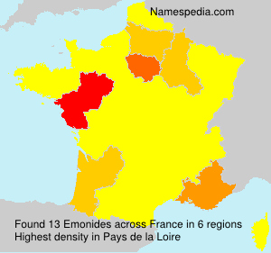 Surname Emonides in France Surname Emonides in France