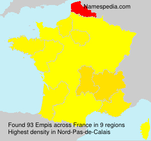 Surname Empis in France Surname Empis in France