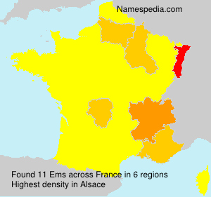 Surname Ems in France Surname Ems in France