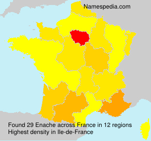 Surname Enache in France Surname Enache in France