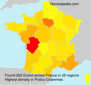 Surname Enard in France Surname Enard in France