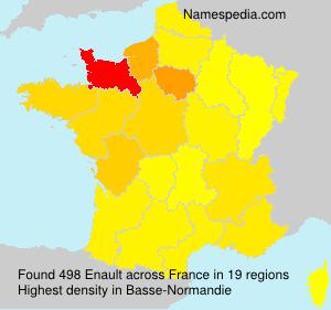 Surname Enault in France