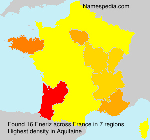 Surname Eneriz in France Surname Eneriz in France