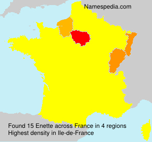 Surname Enette in France Surname Enette in France