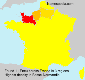 Surname Eneu in France