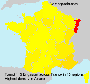 Surname Engasser in France Surname Engasser in France
