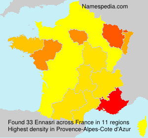 Surname Ennasri in France Surname Ennasri in France