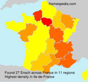 Surname Ensch in France Surname Ensch in France