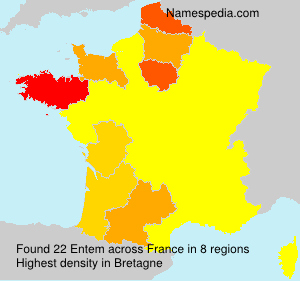 Surname Entem in France Surname Entem in France