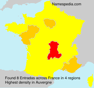 Surname Entradas in France Surname Entradas in France