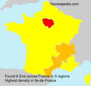 Surname Eral in France