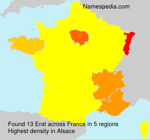 Surname Erat in France