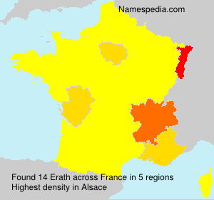 Surname Erath in France Surname Erath in France