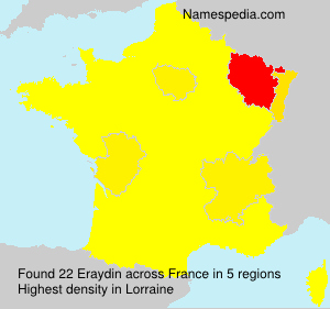 Surname Eraydin in France