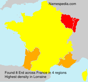 Surname Erd in France Surname Erd in France