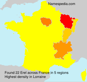 Surname Erel in France Surname Erel in France