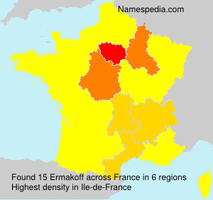 Surname Ermakoff in France Surname Ermakoff in France