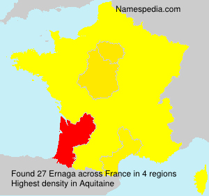 Surname Ernaga in France