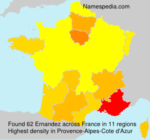 Surname Ernandez in France Surname Ernandez in France