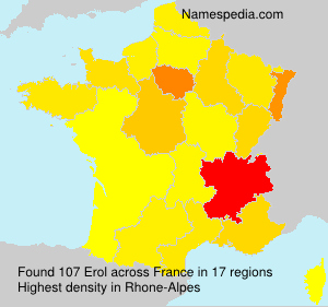 Surname Erol in France Surname Erol in France