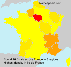 Surname Errais in France Surname Errais in France