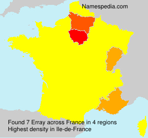 Surname Erray in France Surname Erray in France