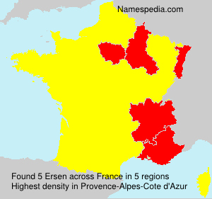Surname Ersen in France Surname Ersen in France