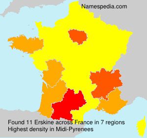 Surname Erskine in France Surname Erskine in France