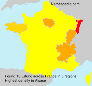 Surname Ertunc in France Surname Ertunc in France