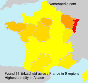 Surname Ertzscheid in France Surname Ertzscheid in France