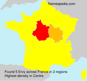 Surname Ervy in France Surname Ervy in France