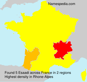 Surname Esaadi in France