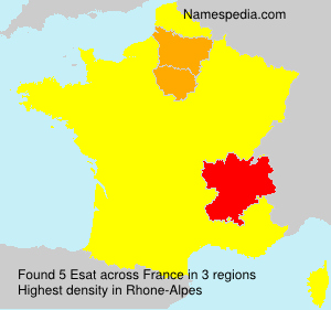 Surname Esat in France