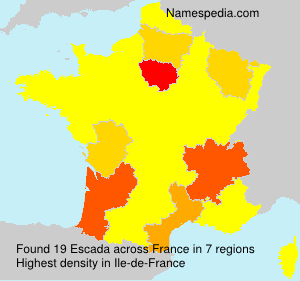 Surname Escada in France