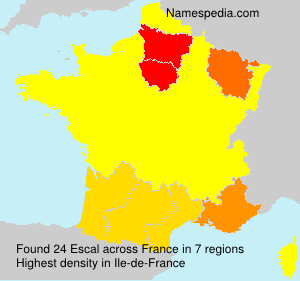 Surname Escal in France
