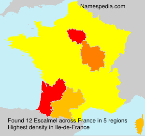Surname Escalmel in France