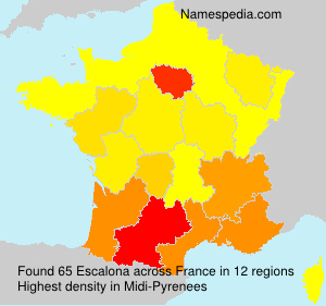 Surname Escalona in France