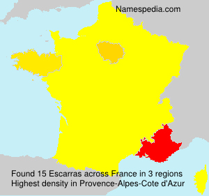 Surname Escarras in France Surname Escarras in France