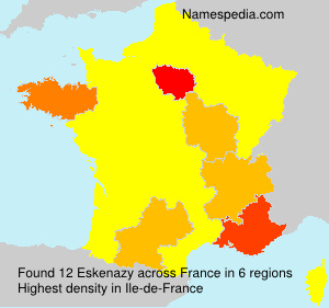 Surname Eskenazy in France Surname Eskenazy in France