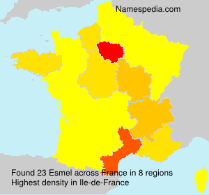 Surname Esmel in France Surname Esmel in France