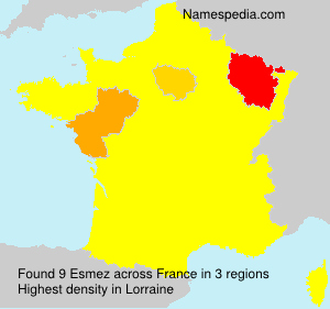 Surname Esmez in France Surname Esmez in France