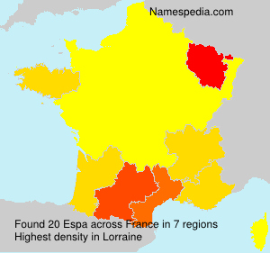 Surname Espa in France Surname Espa in France