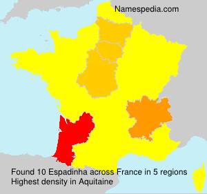 Surname Espadinha in France Surname Espadinha in France