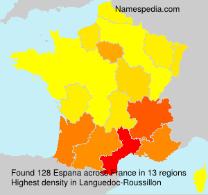 Surname Espana in France Surname Espana in France