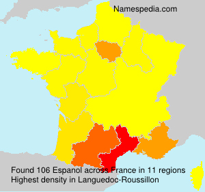 Surname Espanol in France Surname Espanol in France