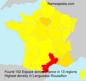 Surname Espaze in France Surname Espaze in France