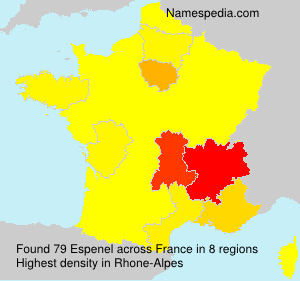 Surname Espenel in France Surname Espenel in France